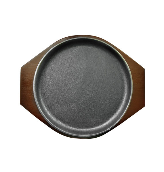 Hot Plate Round Shape with Wood