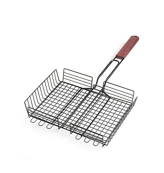 Rectangle Basket With Rosewood Handle CC3013