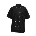 KEMEJA KOKI L.PENDEK HITAM UK.L CSLS 001