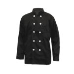 Black Chef Uniform with Long Sleeve - L